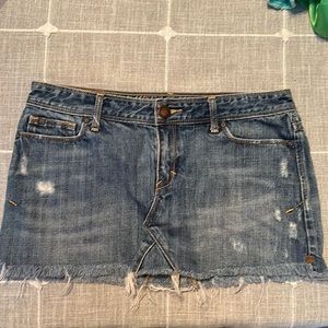 Abercrombie & Fitch denim distressed short skirt Sz.2